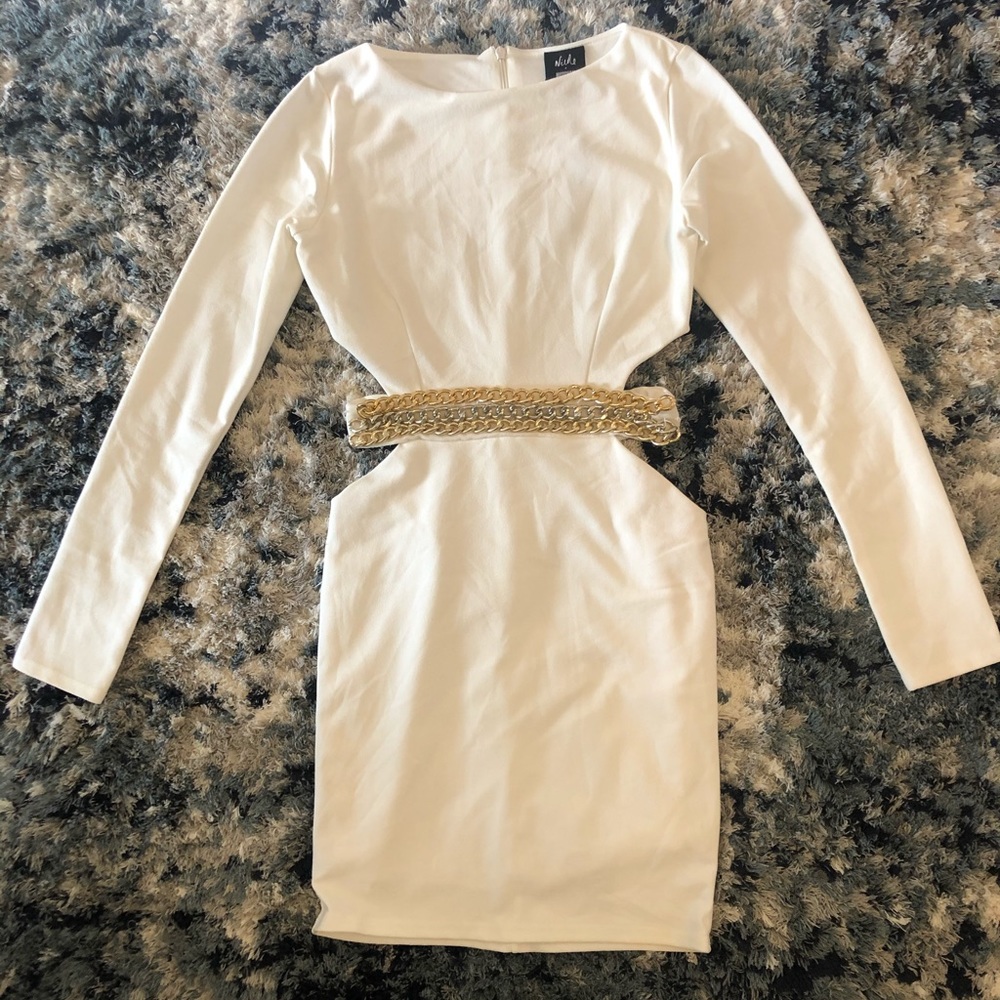 White misguided dress